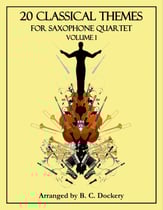 20 Classical Themes for Saxophone Quartet: Volume 1 P.O.D cover